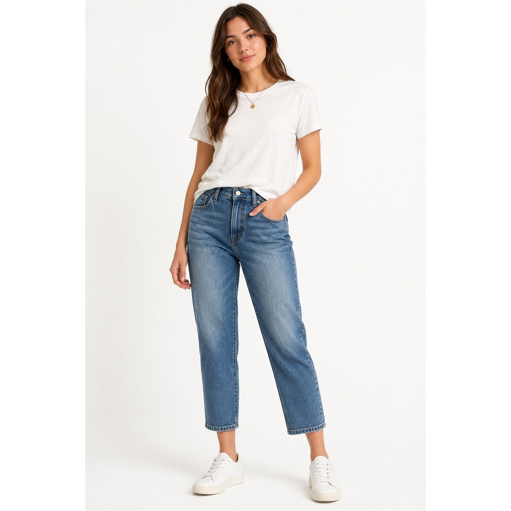Lucky‎ Brand Lolita Low Rise Crop Jeans Womens 12/31 Medium Wash Blue Denim